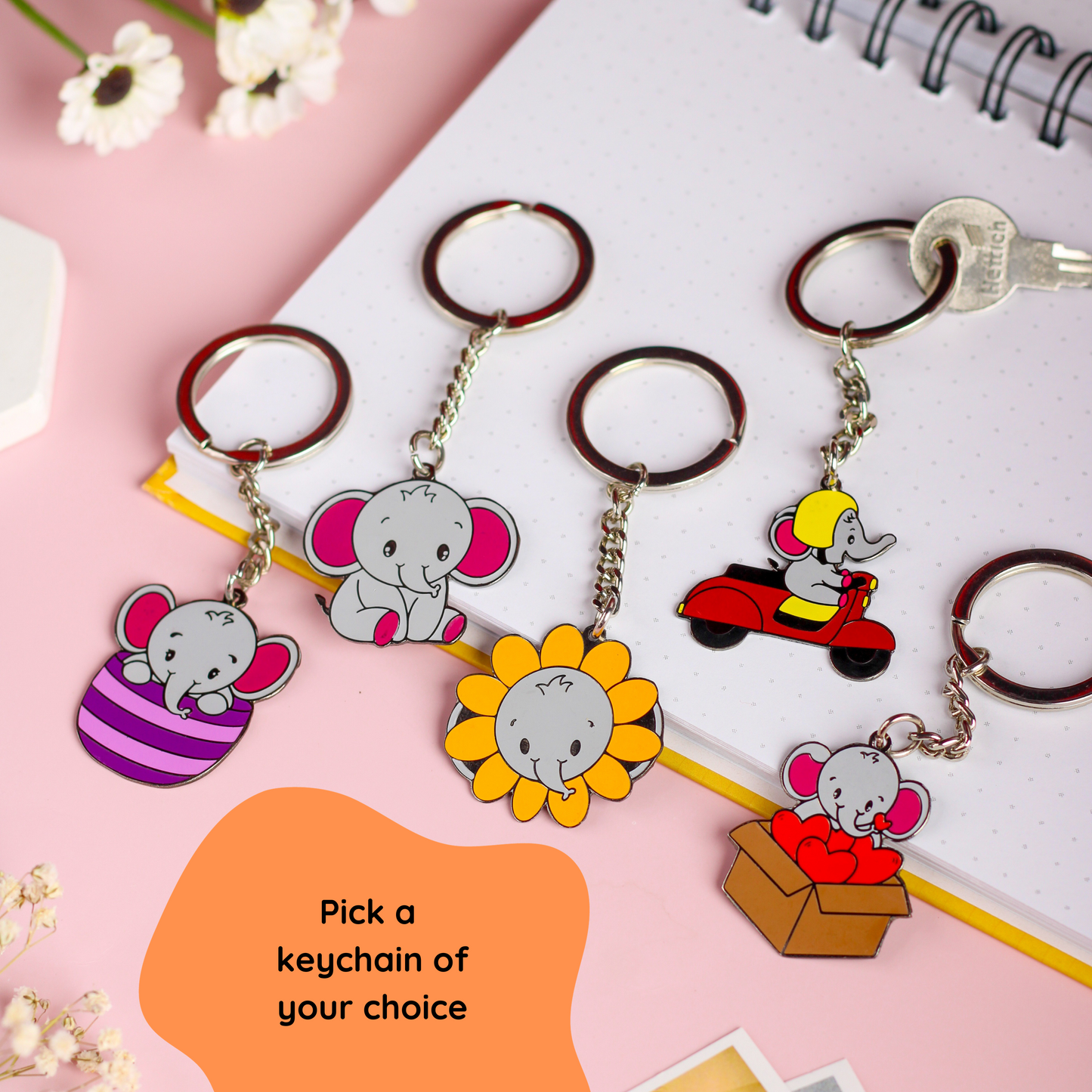 Mid-Sized Pack of Elephants
