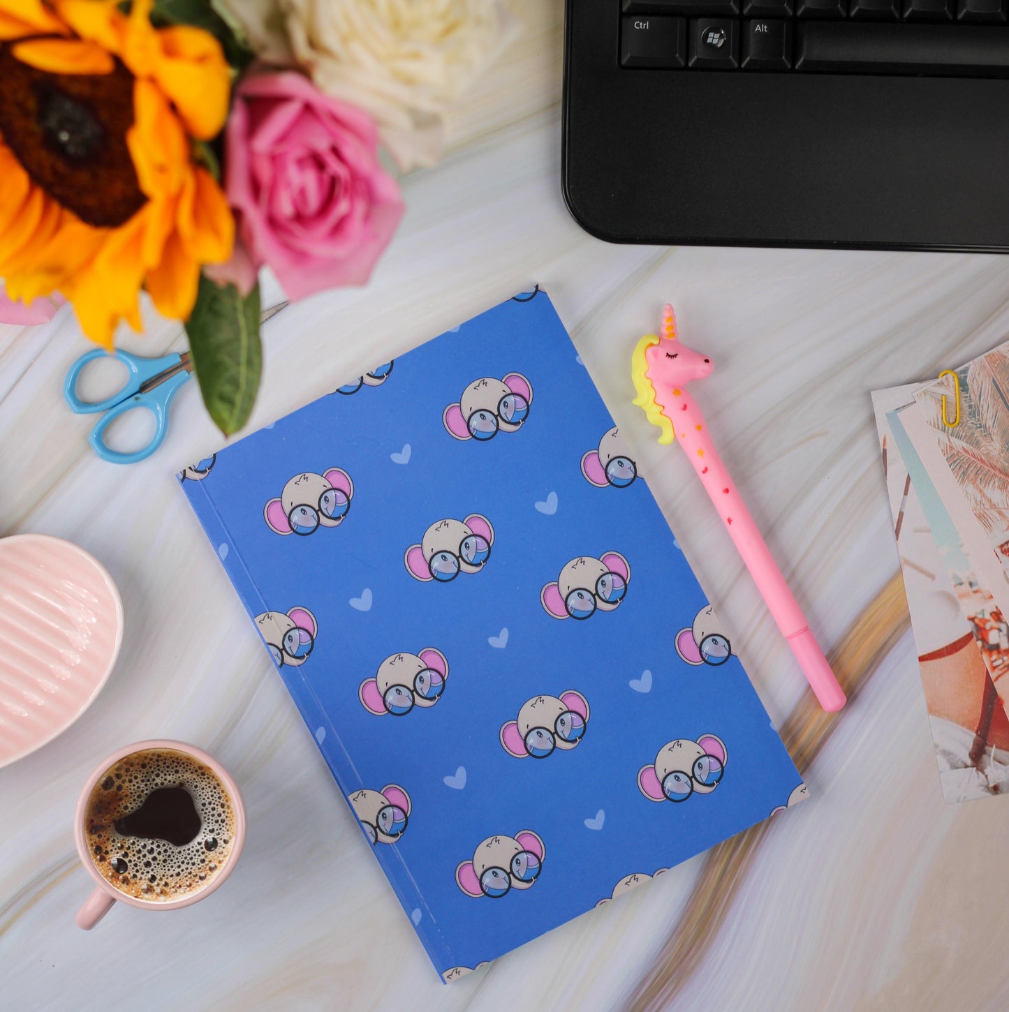 Baby Elephant Jotbook - Miss Compass Hands
