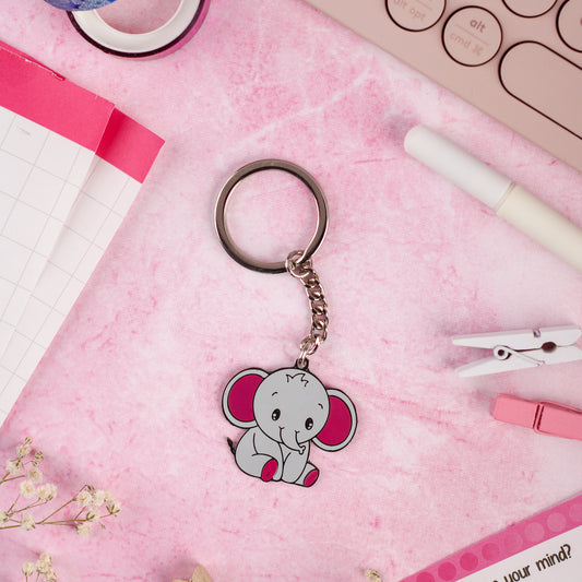 Cute Elephant Keychain