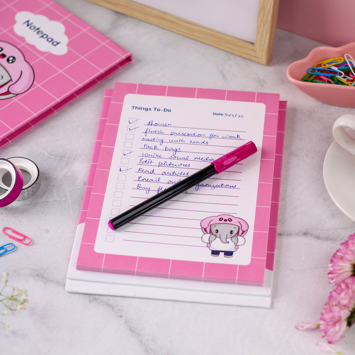 All Pink To-Do List Notepad