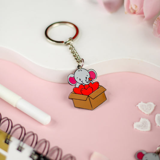 Box Of Hearts Keychain
