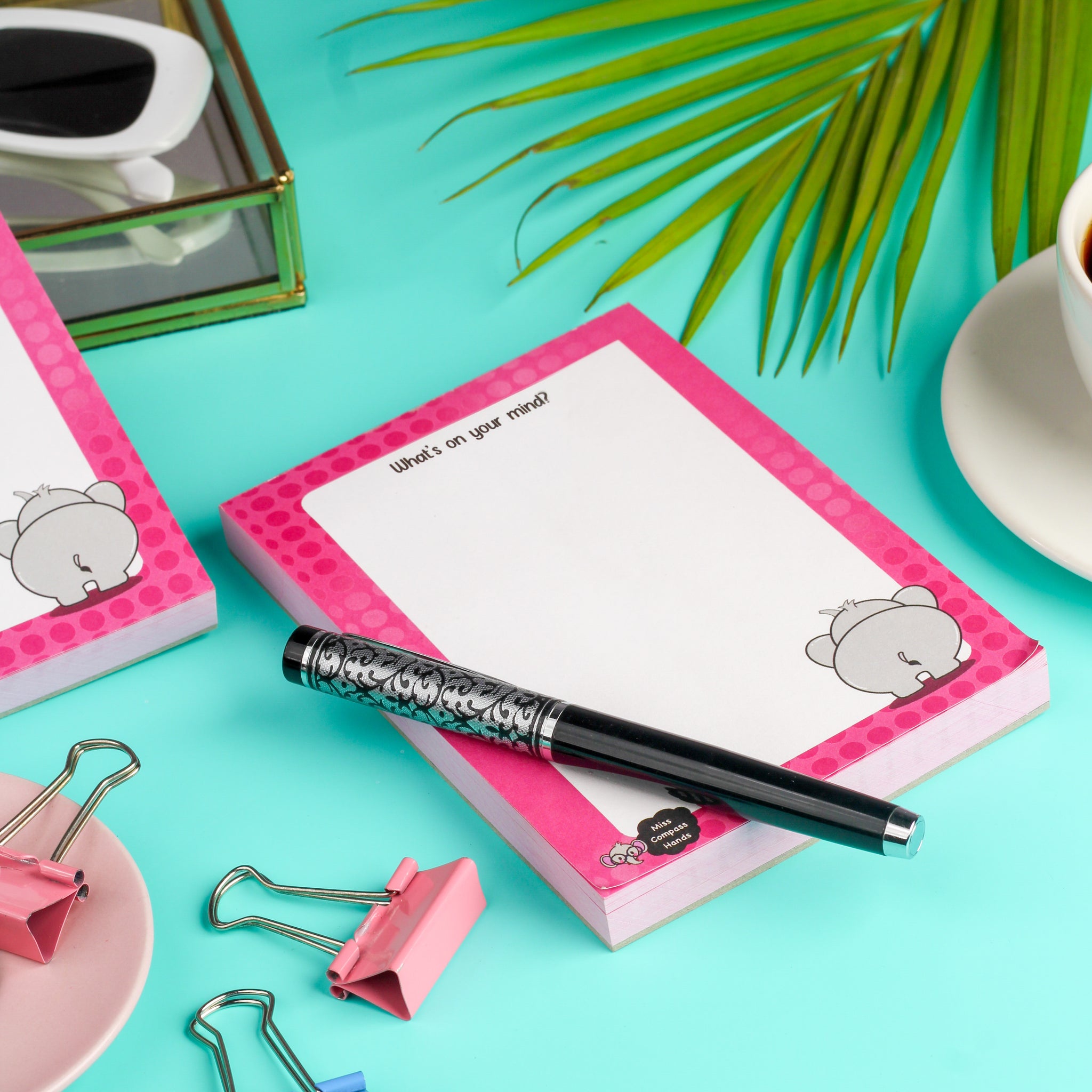 Elephant Bum Notepad - Miss Compass Hands