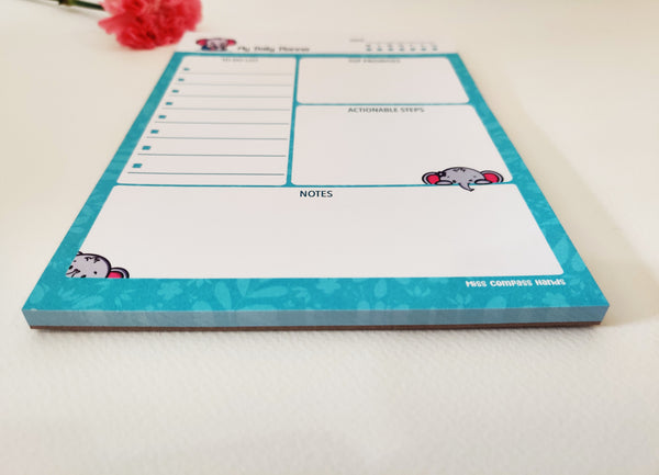 "Sneaky Elephants" Daily Planner - Miss Compass Hands