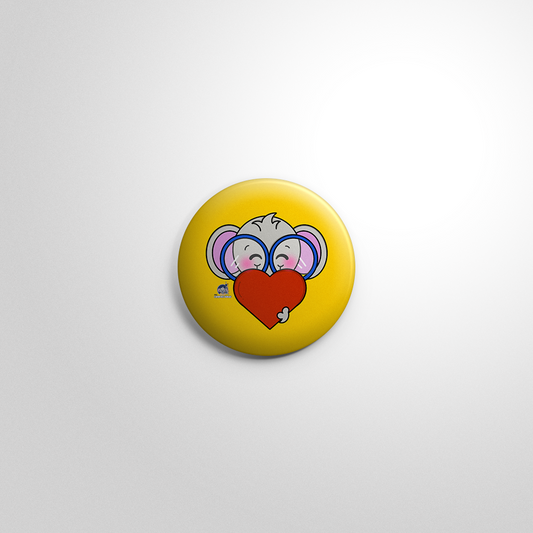 "I Heart you" Badge+Magnet - Miss Compass Hands