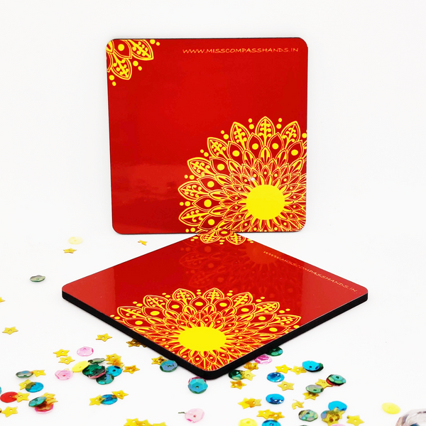 Luxurious Mandala Coasters (Set of 4) - Miss Compass Hands